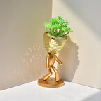 Happy Growers | Mirror Disco Walking Man Planter Pot