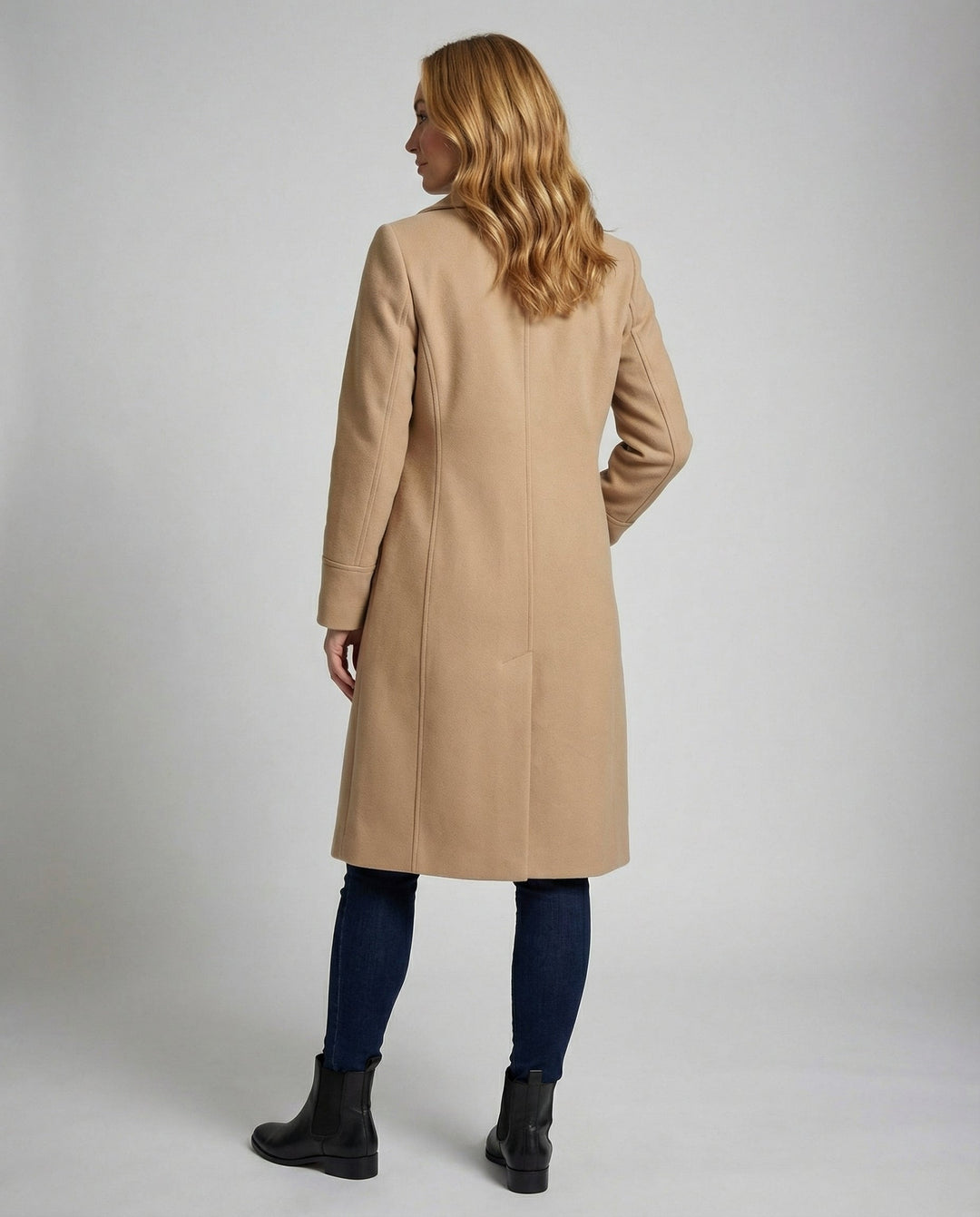 Slim Wool Coat Women Winter