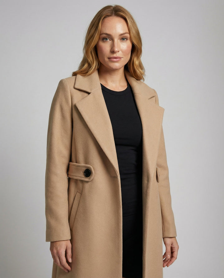 Slim Wool Coat Women Winter