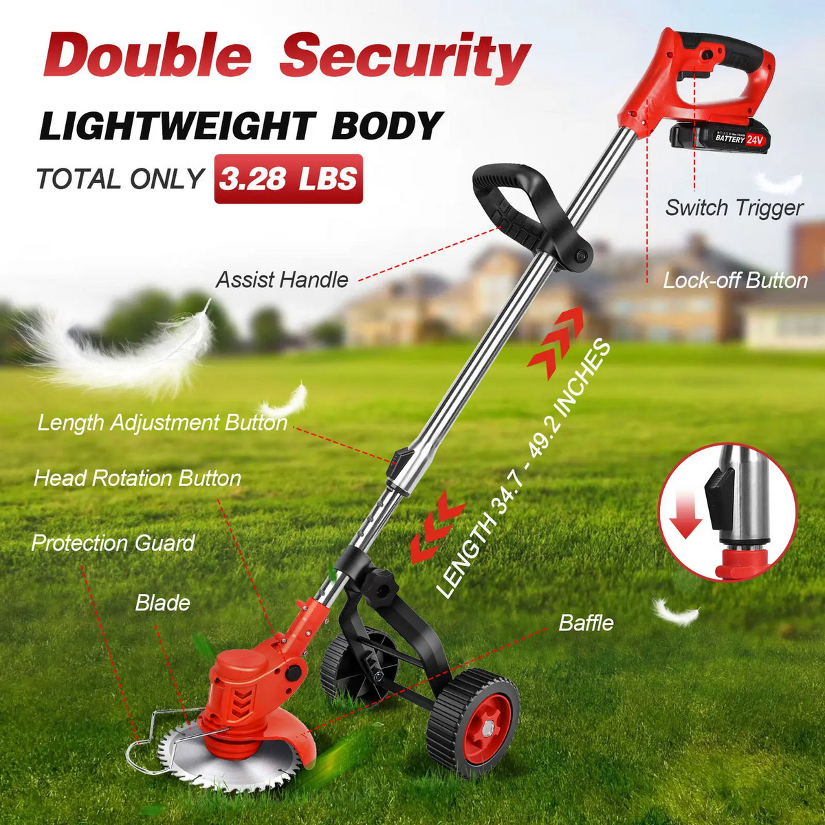 3-in-1 Wireless Turf Trimmer House Growers