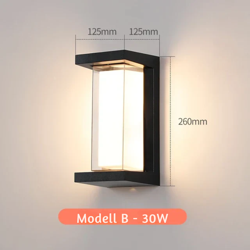 Modern outdoor wall light for garden and terrace |