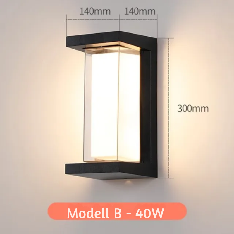 Modern outdoor wall light for garden and terrace |