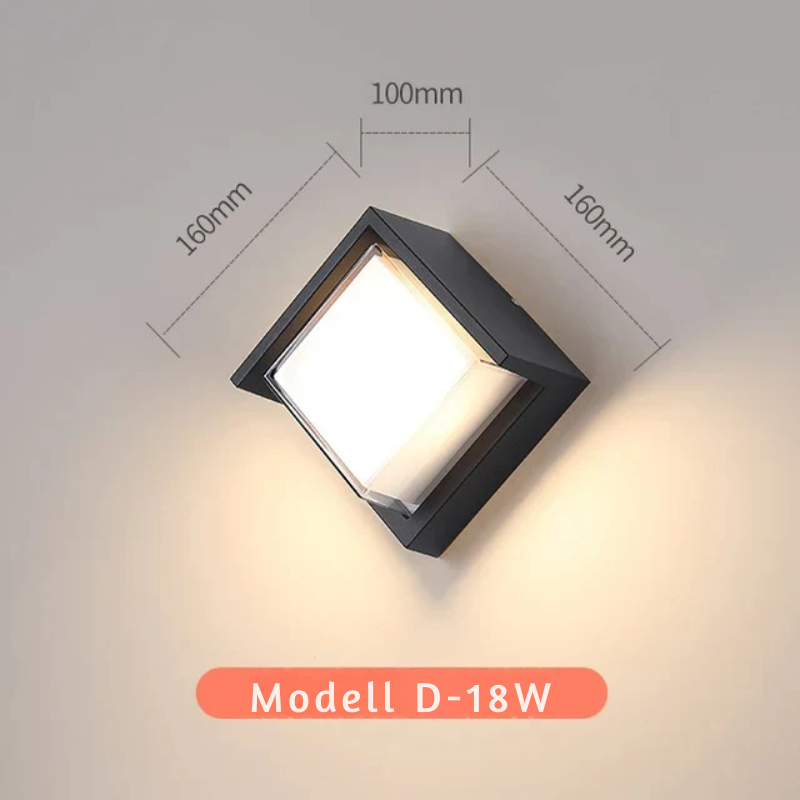 Modern outdoor wall light for garden and terrace |