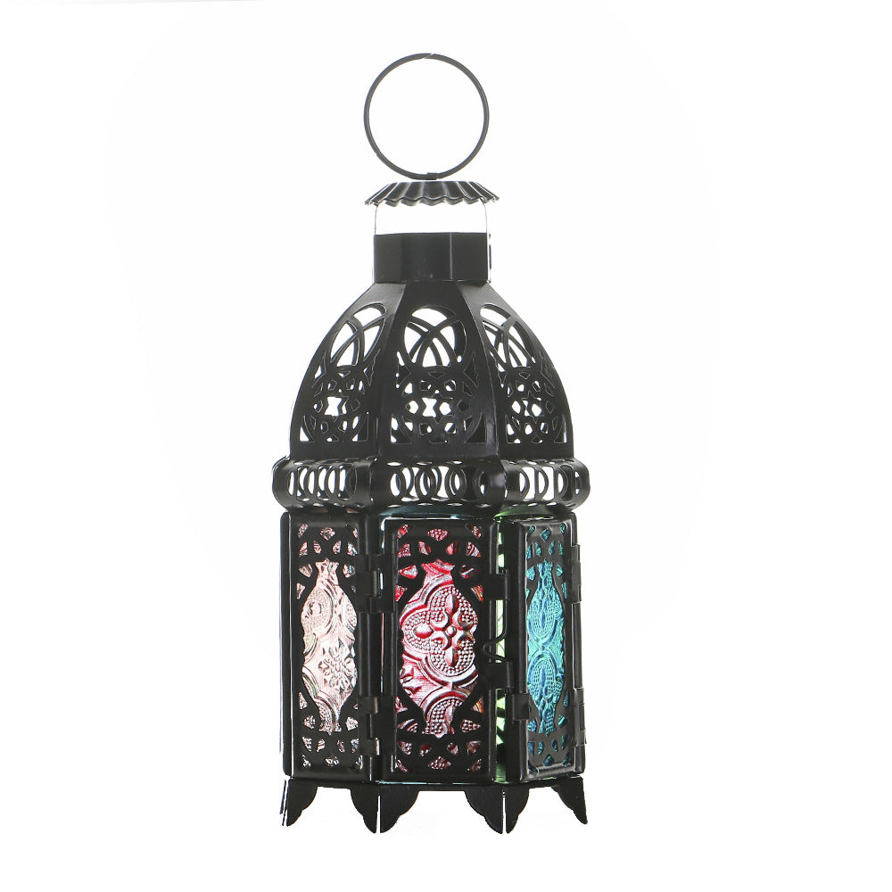 Handcrafted Dome-Top Filigree Metal Candle Lantern for Tealights and LED Candles