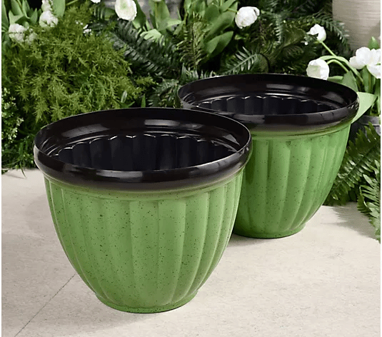 Happy Growers | Breathable Plant Pot | Ribbed Root Growth Design | Double Drain System | Indoor & Outdoor