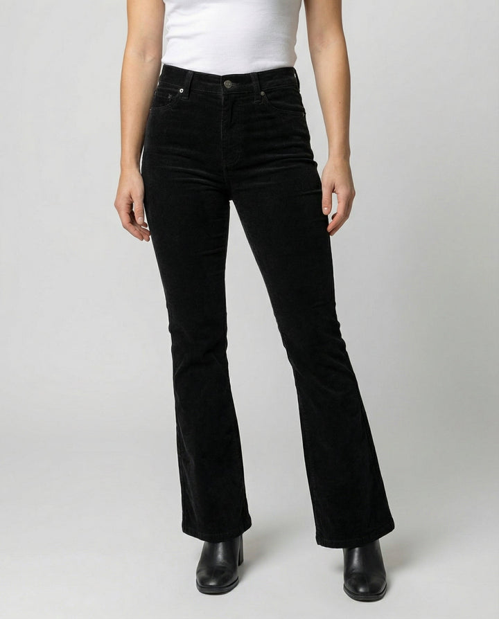 Comfortable Corduroy Flared Pants Women