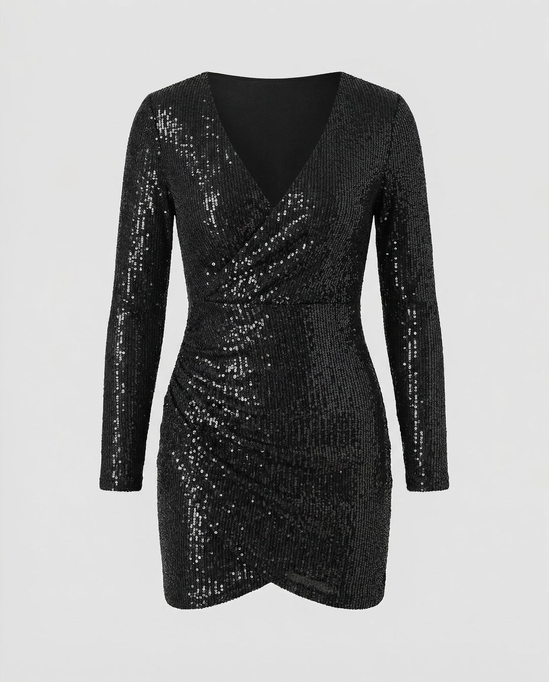 Sequined V-Neck Dress