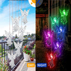 LED Solar Butterfly Wind Chime Garden Hanging Light Happy Growers