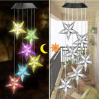LED Solar Butterfly Wind Chime Garden Hanging Light Happy Growers