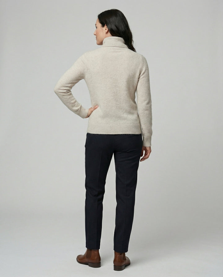 Soft Cashmere Roll Neck Sweater Women