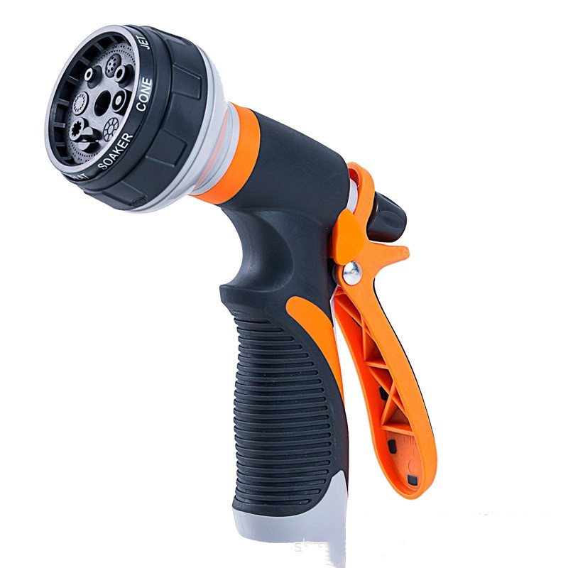 Multi-functional garden spray nozzle with 9 spray patterns – Ergonomic spray nozzle for garden irrigation