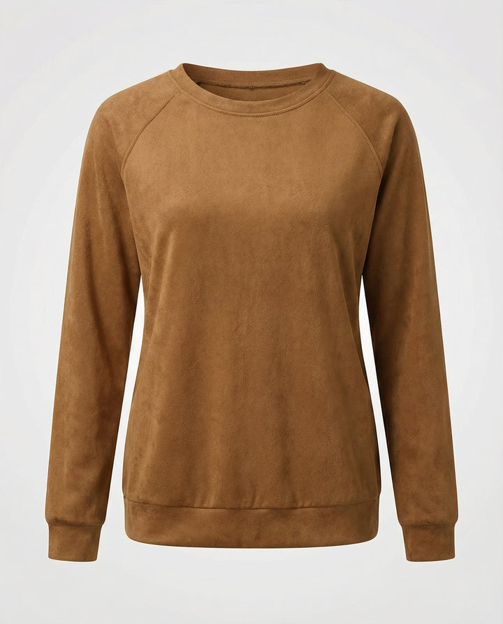 Comfortable Round Neck Sweatshirt Women