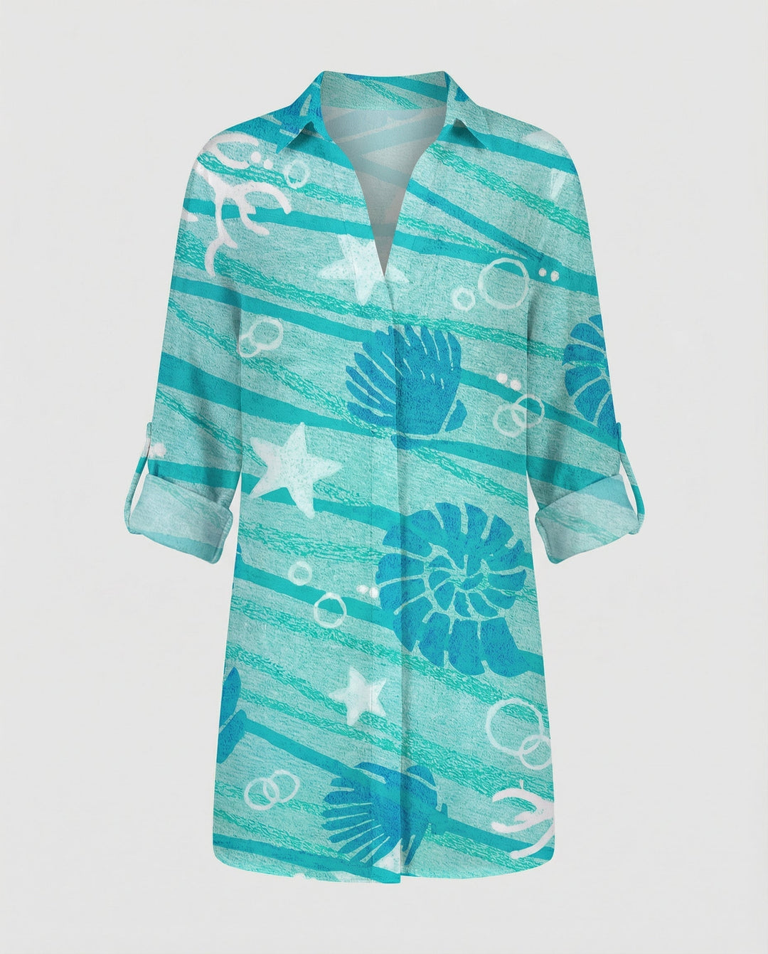 Long Women's Beach Blouse