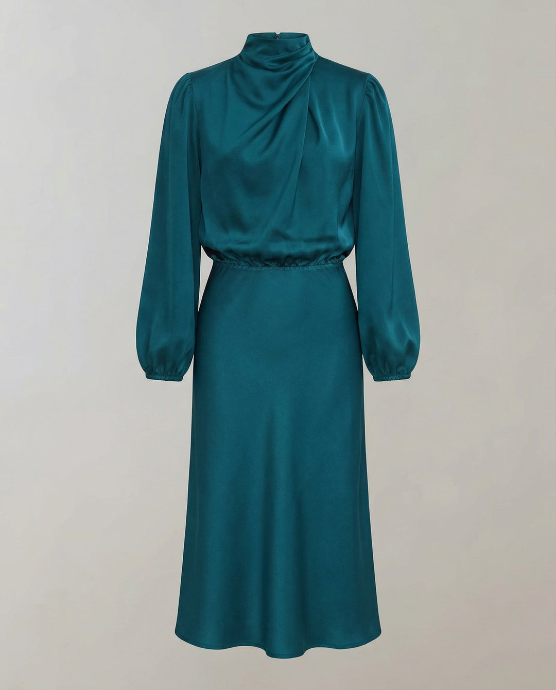 Elegant satin dress women
