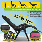 Sun Lounger Folding Deck Chair up to 200kg