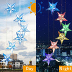 LED Solar Butterfly Wind Chime Garden Hanging Light Happy Growers