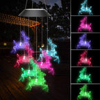 LED Solar Butterfly Wind Chime Garden Hanging Light Happy Growers