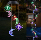 LED Solar Butterfly Wind Chime Garden Hanging Light Happy Growers