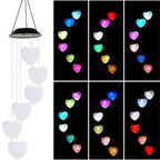 LED Solar Butterfly Wind Chime Garden Hanging Light Happy Growers