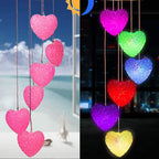 LED Solar Butterfly Wind Chime Garden Hanging Light Happy Growers