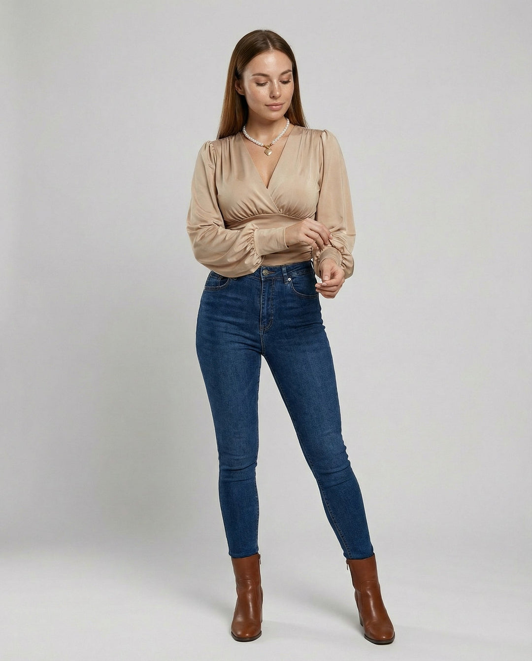 Elegant Women's V-Neck Top