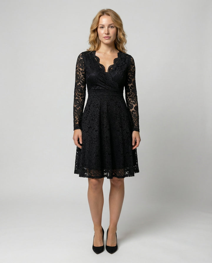 Elegant lace dress women