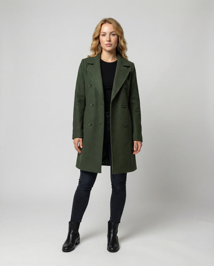 Elegant women's coat autumn