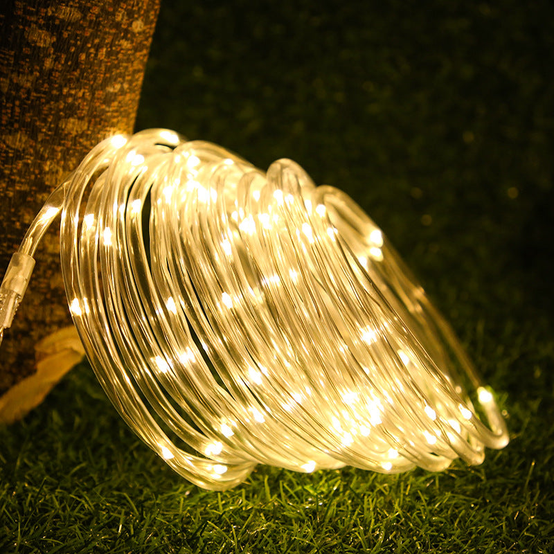 Flexible Waterproof LED Rope Light Clear PVC Tube Low-Voltage Outdoor Decorative Strand
