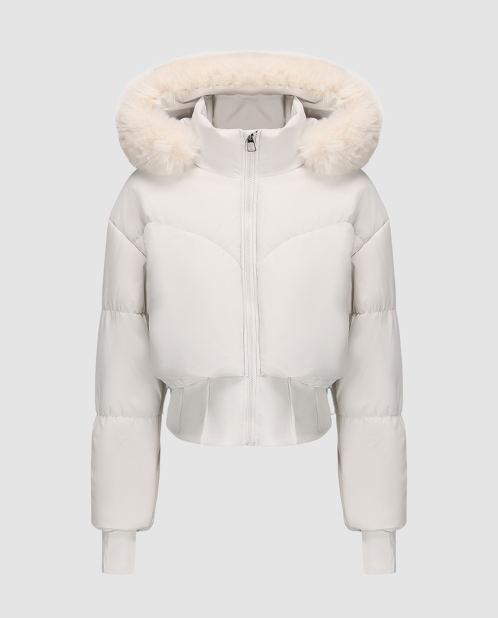 Stylish Warm Cropped Down Jacket Women
