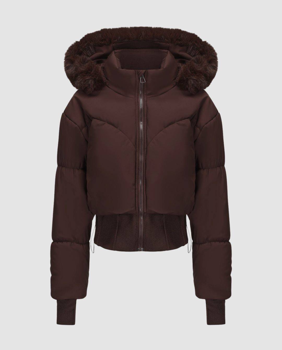 Stylish Warm Cropped Down Jacket Women