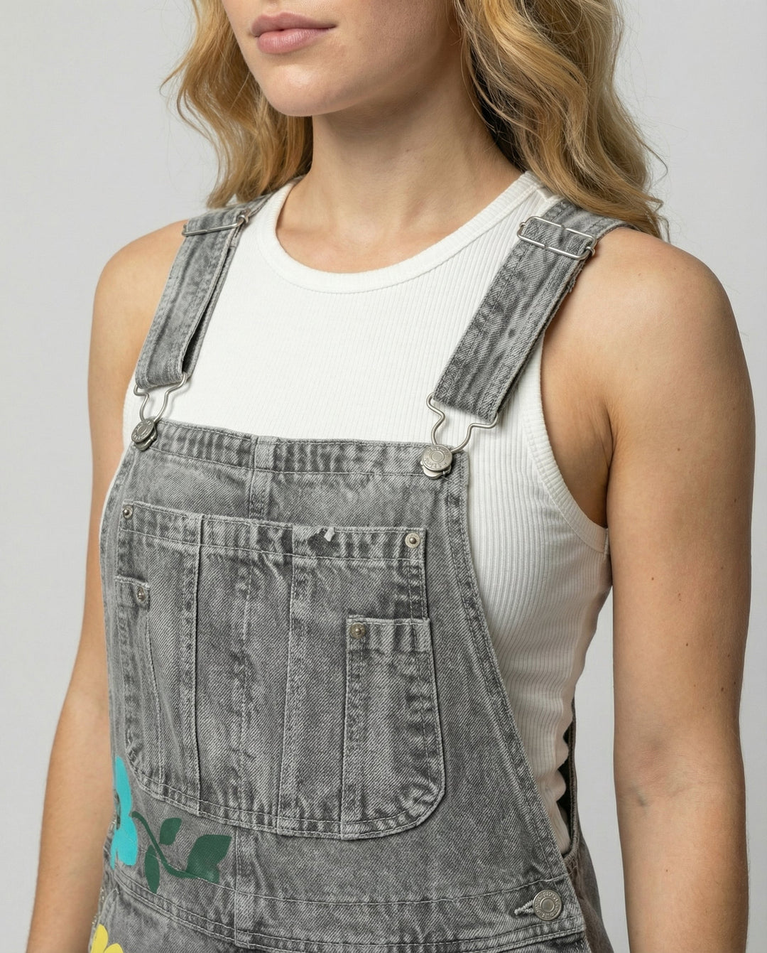 Sleeveless Denim Overall Women