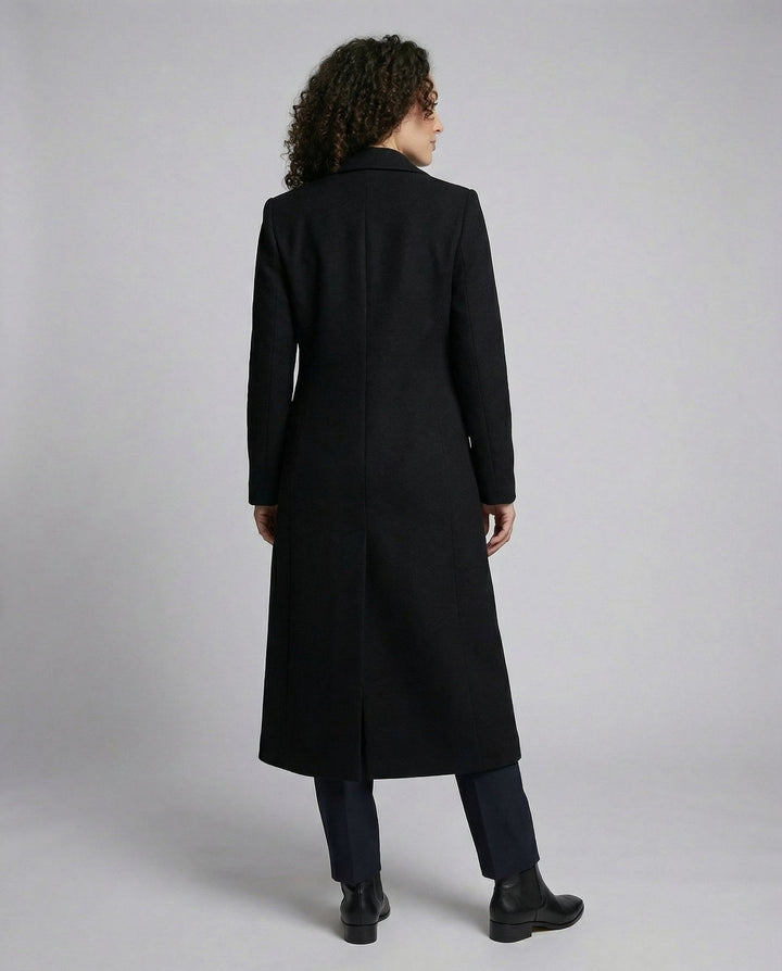 Casual Black Winter Coat Women