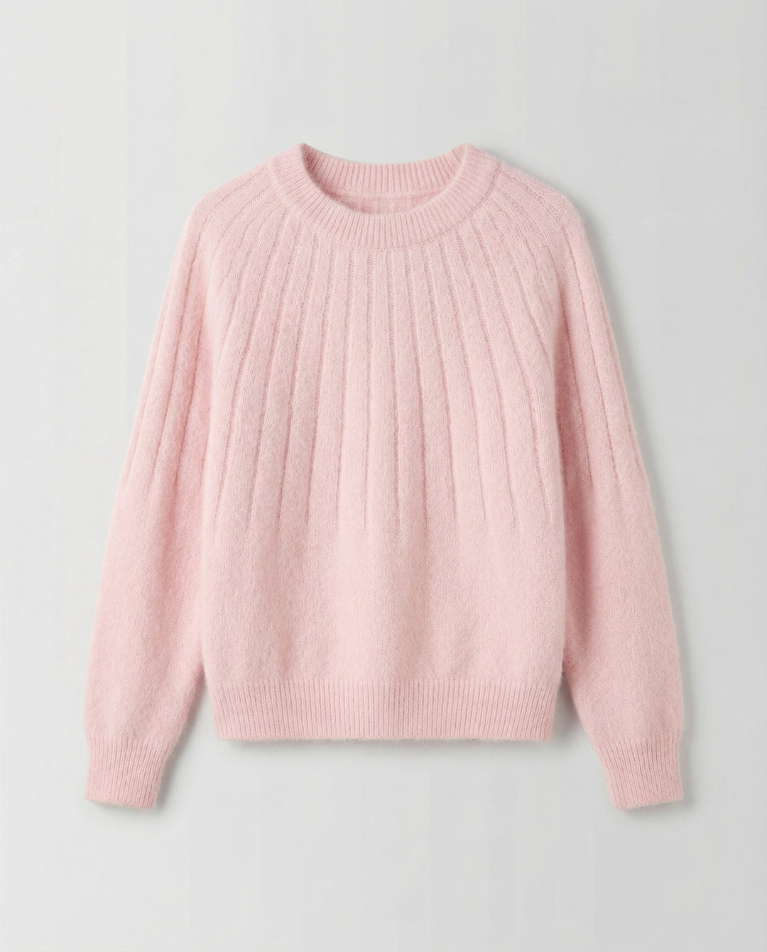 Fluffy women's knit sweater