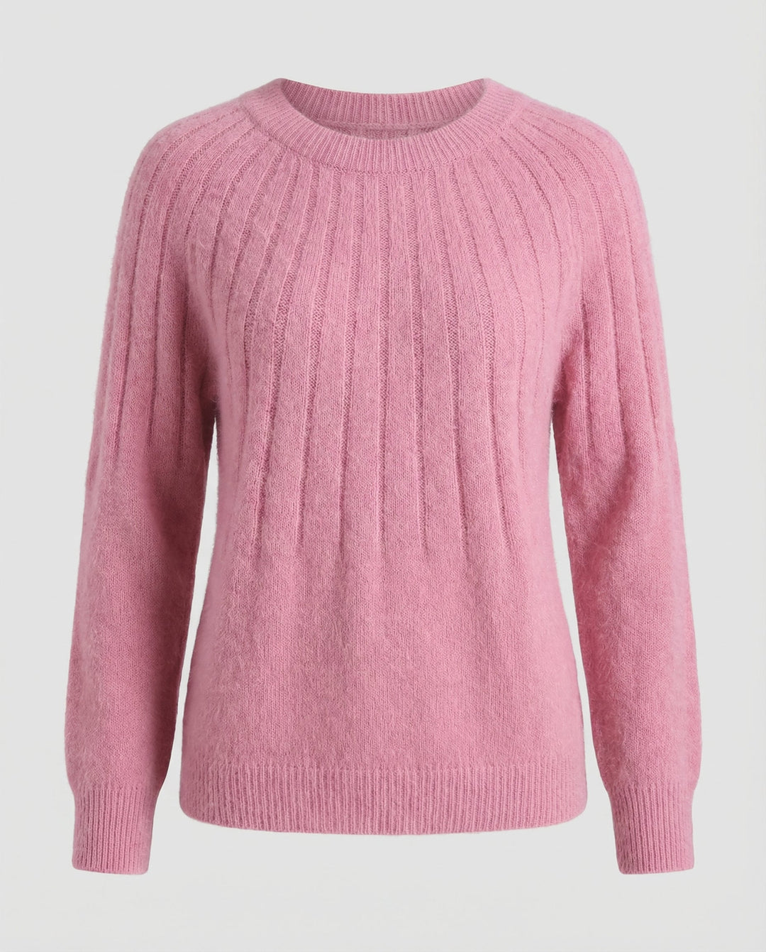 Fluffy women's knit sweater
