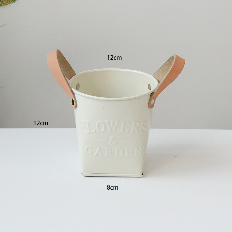 Happy Growers | Decorative plant pots with leather handles – flower pots for home and garden