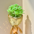 Happy Growers | Mirror Disco Walking Man Planter Pot