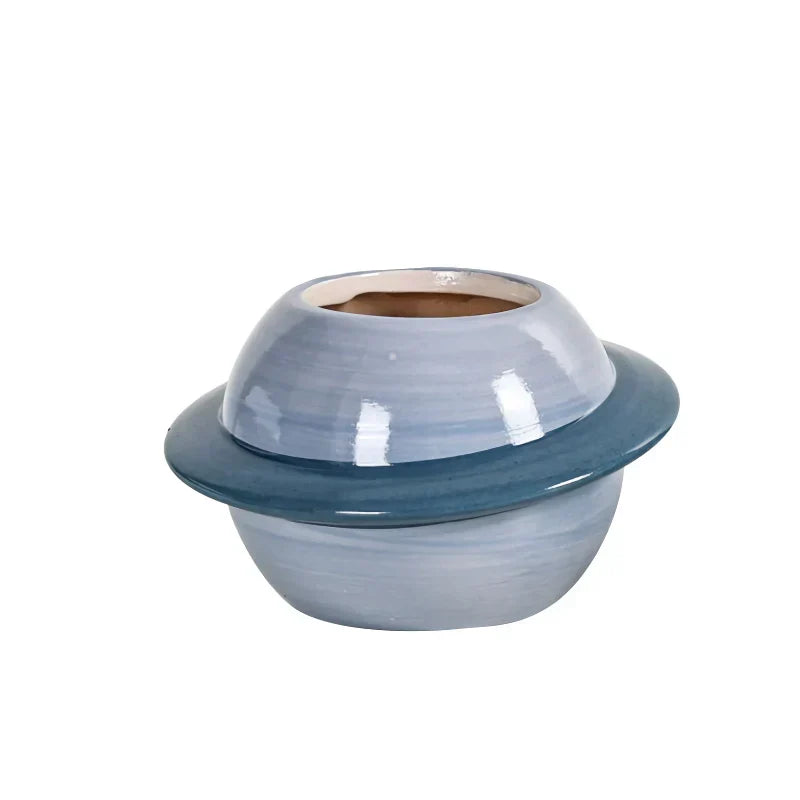 Happy Growers | Mini Planet Shape Ceramic Succulent Flower Pot