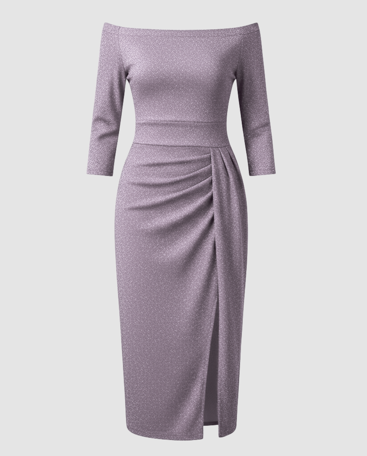 Shiny Evening Dress Women Elegant