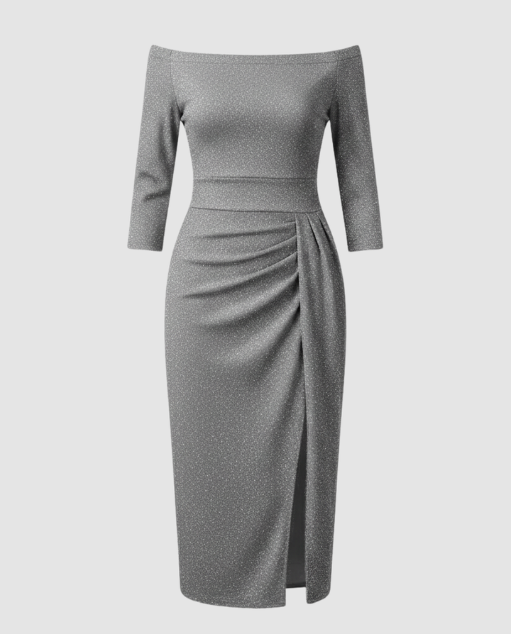 Shiny Evening Dress Women Elegant