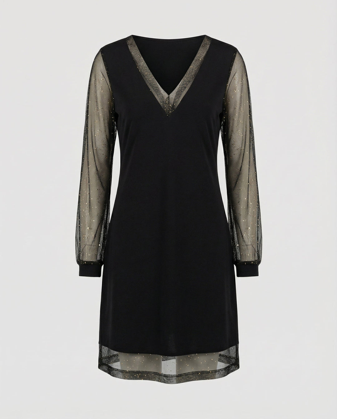 Elegant V-neck evening dress