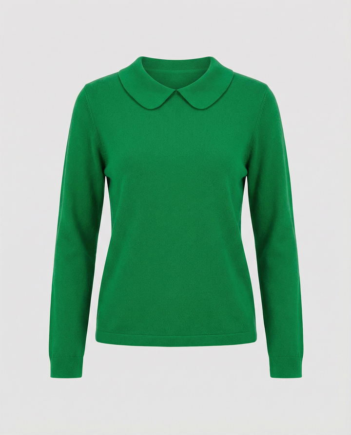 Collar knit sweater women's