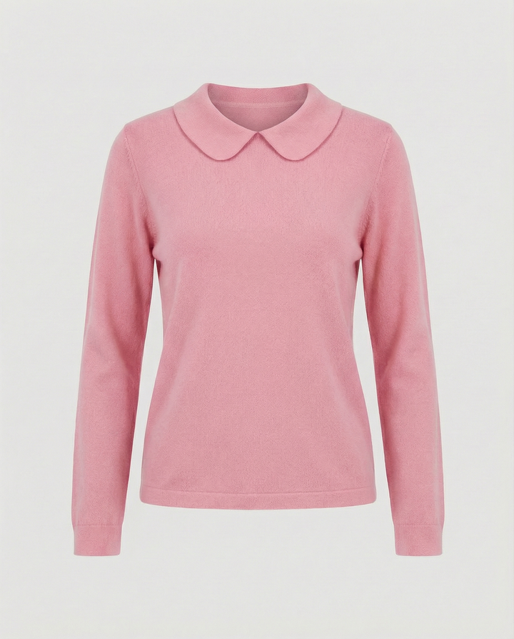 Collar knit sweater women's