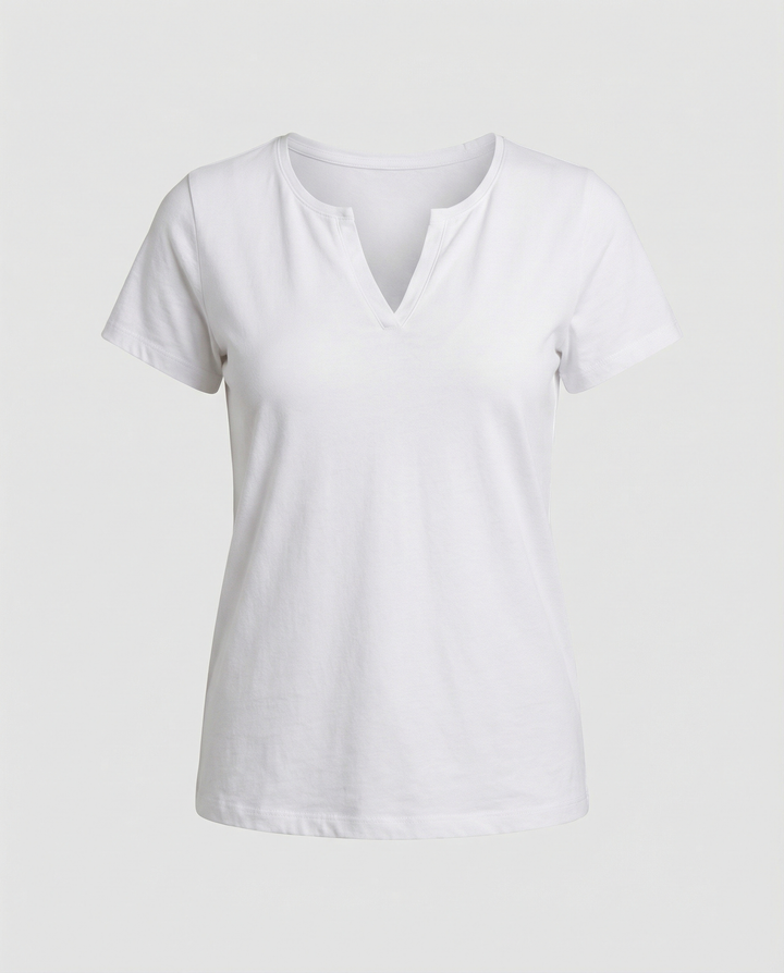 Elegant White Short Sleeve Blouse