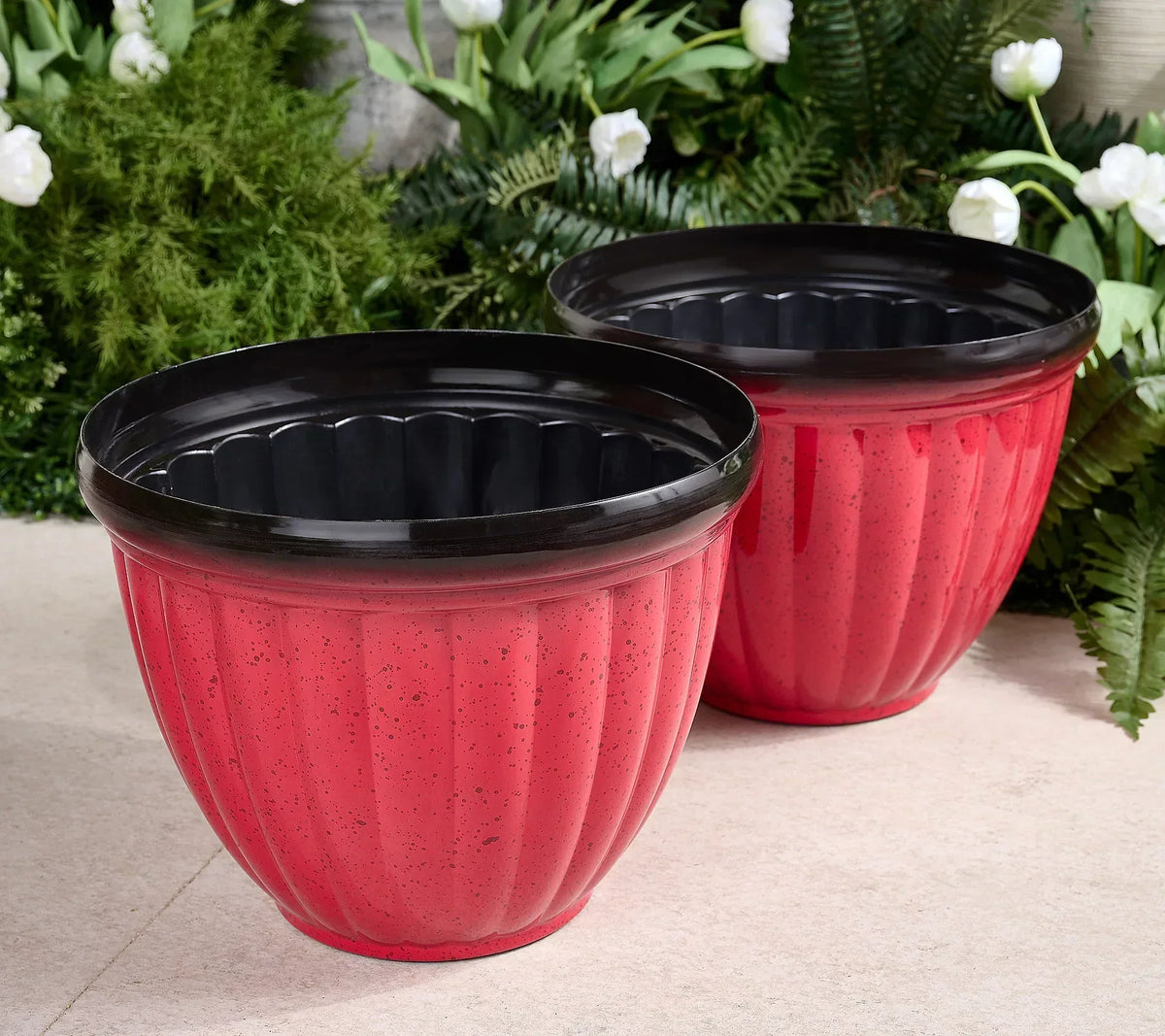 Happy Growers | Breathable Plant Pot | Ribbed Root Growth Design | Double Drain System | Indoor & Outdoor