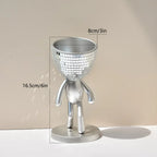 Happy Growers | Mirror Disco Walking Man Planter Pot
