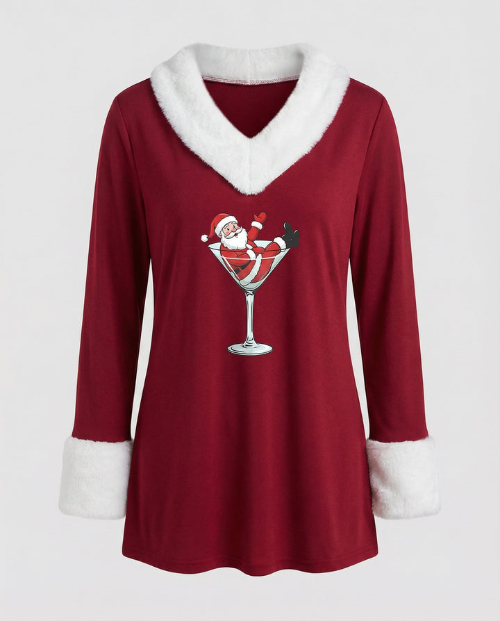 Christmas Top Plush Women