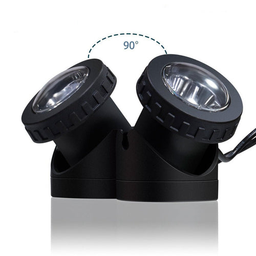 Adjustable Solar LED Landscape Spotlight With External Photovoltaic Panel And Extended Low-Voltage Cable