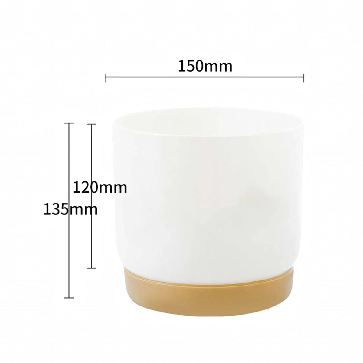 Happy Growers | Double-Layer Self-Watering Succulent Plant Pot for Home Decor