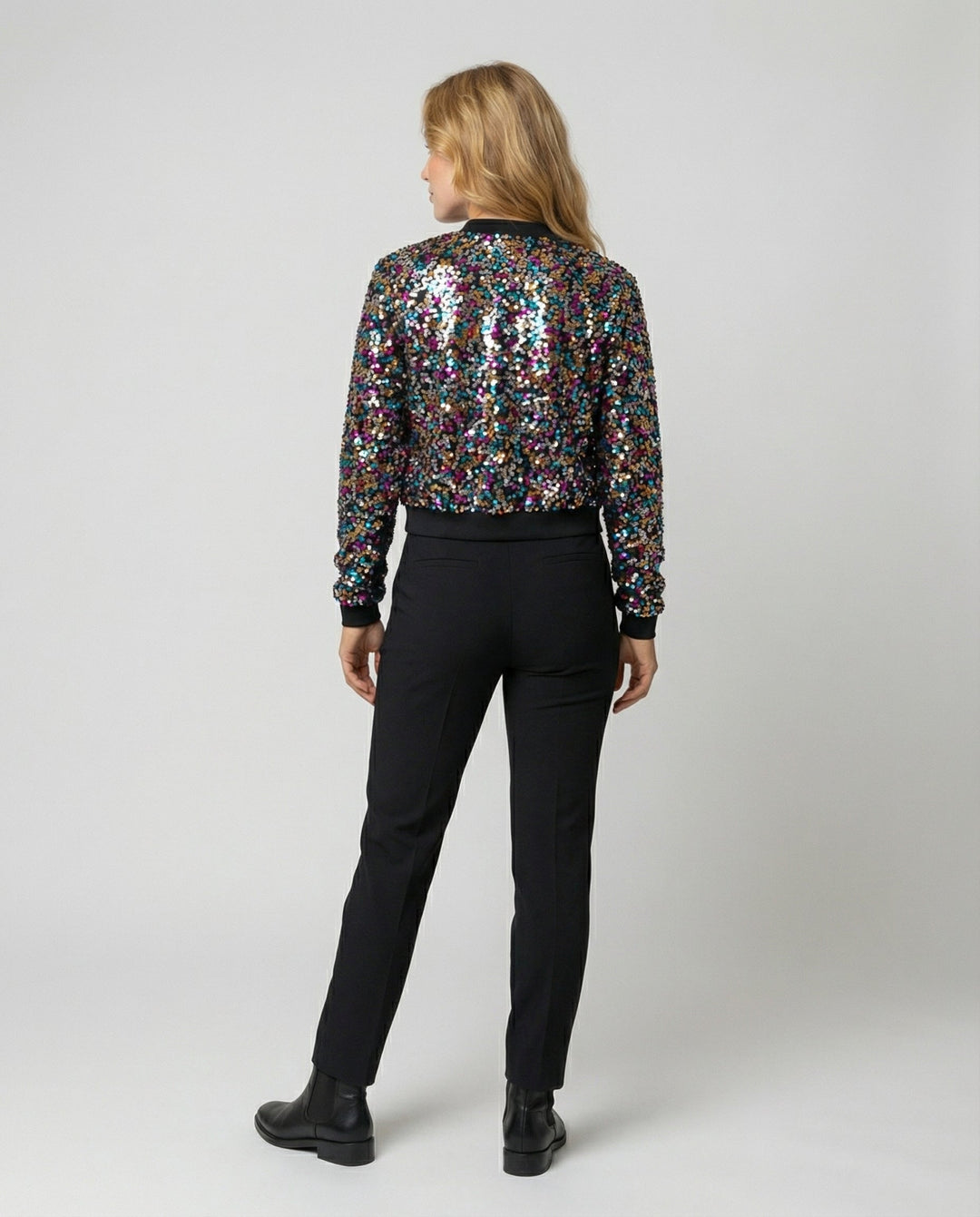 Sequin Bomber Jacket Women