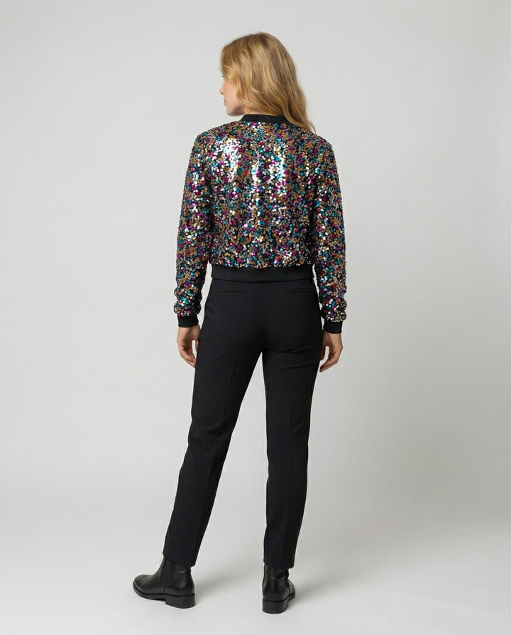 Sequin Bomber Jacket Women